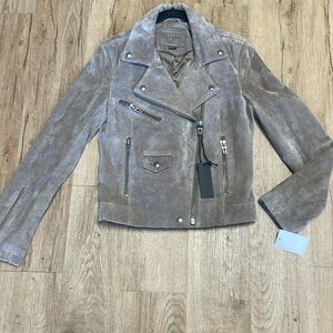 Blank NYC Genuine Suede French Taupe Jacket NWT Size XS